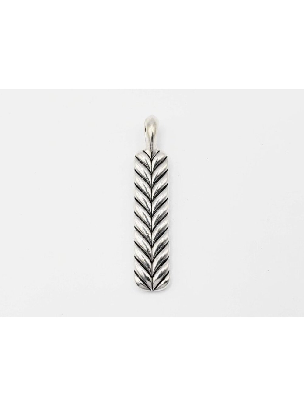 David Yurman Chevron Ingot Tag Sterling Silver